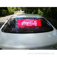 Kit de pantalla LED transparente para ventana trasera de taxi de coche